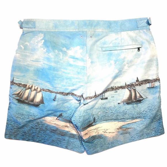 Todd Snyder x John Derian Harbor 7" "Riviera" swim shorts
 (MSRP $248) - Picture 2 of 6